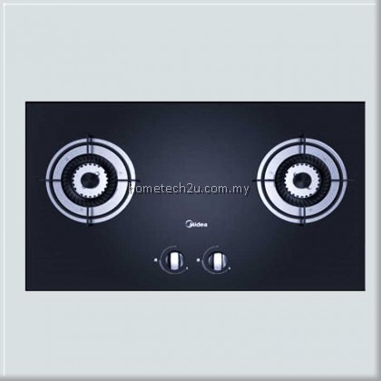 MIDEA Gas Cooker Tempered Glass Hob MGH-76Q60A built in with Safety Device 5kW+5kW Big Flame