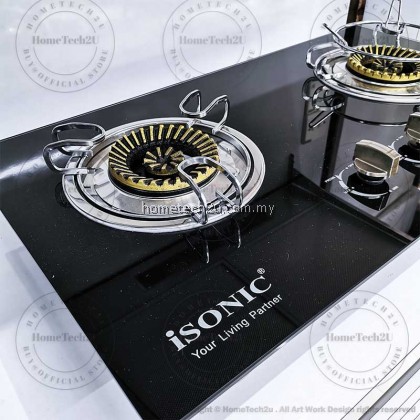 Isonic Double Burners Glass Stove Glass Built In Hob Dapur Gas Kaca Tanam Kabinet Isonic Double Burners Glass Stove Glass Built In Hob Dapur Gas Kaca Tanam Kabinet