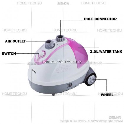 FABER GARMENT STEAMER STANDING STEAM IRON FGS PINK 1916