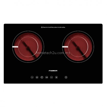 Faber Italia FCH3C Built-in Double Electric Ceramic Cooker Hob FCH 3C/69BK (FCH 3C/69)