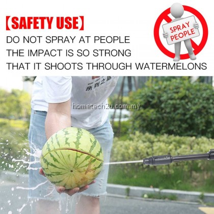 600W Cordless Water Jet High Pressure Water Gun Car Washer Machine Kit Portable Wash Spray Car Garden Tool Cuci Kereta
