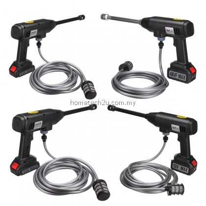 600W Cordless Water Jet High Pressure Water Gun Car Washer Machine Kit Portable Wash Spray Car Garden Tool Cuci Kereta