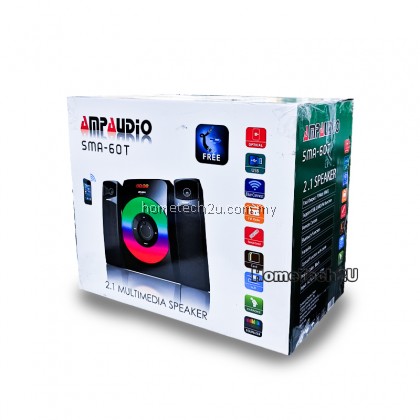 AmpAudio Bluetooth Multimedia Speaker System Home Theatre Computer Speakers FM Radio USB Playback AmpAudio Bluetooth Multimedia Speaker System Home Theatre Computer Speakers FM Radio USB Playback