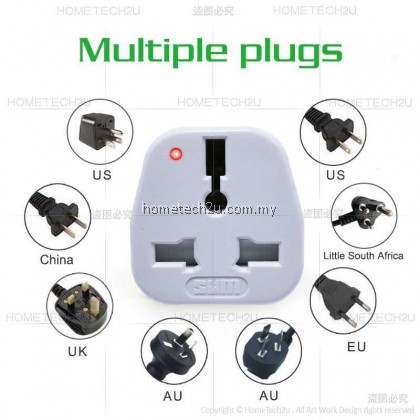 SUM Universal Adapter Adaptor China Plug 2 Pin to 3 Pin Plug converter Multi Plug Travel Adapter 13A 中国插头 萬能插頭 SUM Universal Adapter Adaptor China Plug 2 Pin to 3 Pin Plug converter Multi Plug Travel Adapter 13A 中国插头 萬能插頭