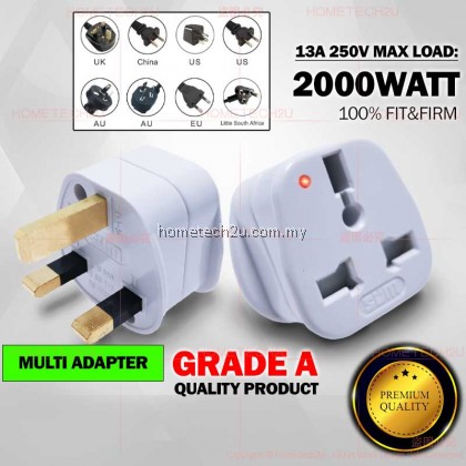 SUM Universal Adapter Adaptor China Plug 2 Pin to 3 Pin Plug converter Multi Plug Travel Adapter 13A 中国插头 萬能插頭 SUM Universal Adapter Adaptor China Plug 2 Pin to 3 Pin Plug converter Multi Plug Travel Adapter 13A 中国插头 萬能插頭