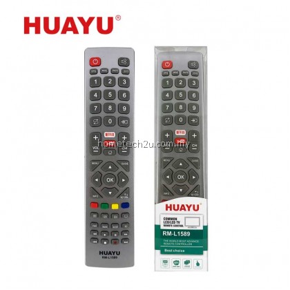 Huayu Universal Sharp TV Remote Control Replacement For Smart/Android/LED TV Remote Netflix Youtube RM-L1589