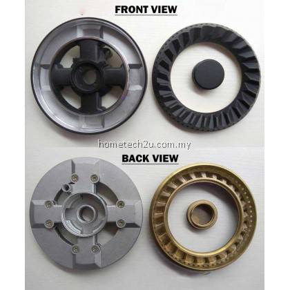 Elba Rubine Faber 3.8kW/4.5kW Turbo Flame Gas Stove Hob Burner head Outer Ring Cap Replacement Tungkung dapur gas RGH-ARISTA2B-BL RGH-AGATA2B-BL