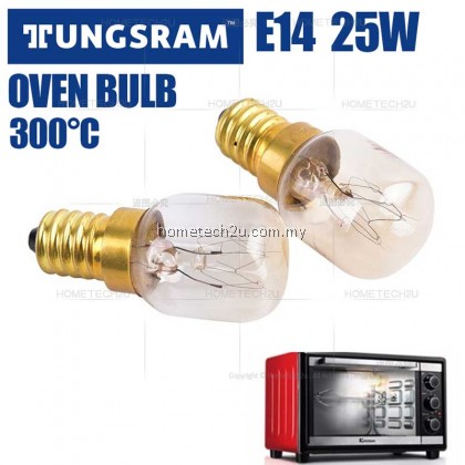 Tungsram E14 25W 300°C Oven Bulb High Temperature 300 Celsius Degree Oven Toaster/Steam Light Bulbs Cooker Hood Lamps Microwave Oven Bulbs