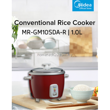 MIDEA 1.0L 1.8L CONVENTIONAL RICE COOKER MR-GM10SDA-R / MR-GM10SDA-B MR-GM18SDA Periuk Nasi,电饭锅