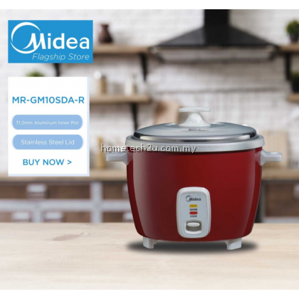 MIDEA 1.0L 1.8L CONVENTIONAL RICE COOKER MR-GM10SDA-R / MR-GM10SDA-B MR-GM18SDA Periuk Nasi,电饭锅