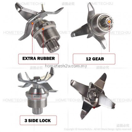 Butterfly Blender Blade Replacement Knife Cutter Spare Parts Accessories For B-591 B-592 B-596 Blender Jug Blade Pisau Blender