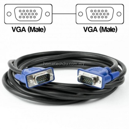 VGA Cable VGA Male to VGA Male Extension 15PIN Cable Computer Monitor Connector For PC TV projector Converter 1.5m 3M 5M 10M