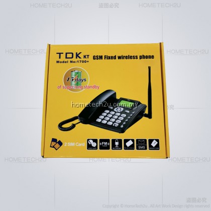 TDK Cordless Phones GSM Dual Sim Card Landline Phone Mobile Home Office Desktop Telephone 1700+