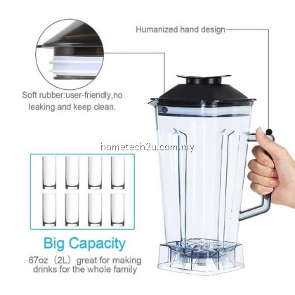 Sokany/Silver Crest Kenwood 2.0L Heavy Duty Blender Jug 500ml Dry Mill Grains Grinding Container jug jar Dry Grinder Blades 