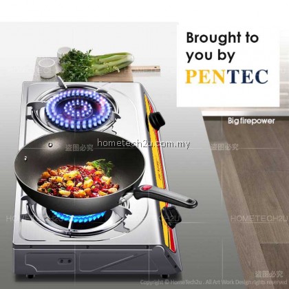 PENTEC Double Burner Gas Stove MD-81 812 816 Dapur Gas Masak 120mm 莲花炉 PENTEC Double Burner Gas Stove MD-81 812 816 Dapur Gas Masak 120mm 莲花炉