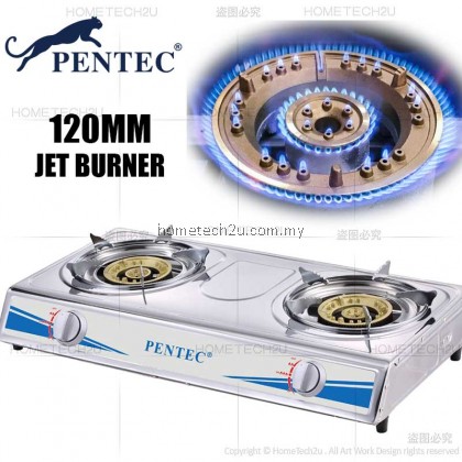 PENTEC Double Burner Gas Stove MD-81 812 816 Dapur Gas Masak 120mm 莲花炉 PENTEC Double Burner Gas Stove MD-81 812 816 Dapur Gas Masak 120mm 莲花炉