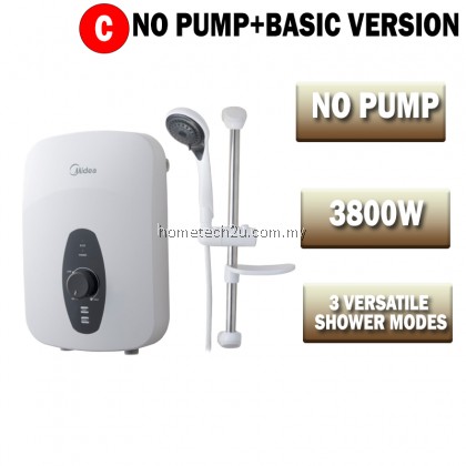 Midea Water Heater Home Shower Pump /Non-Pump Rain Shower 3800W MWH-38EU3-RS-GR MWH-38V MWH-38Q MWH-38P3
