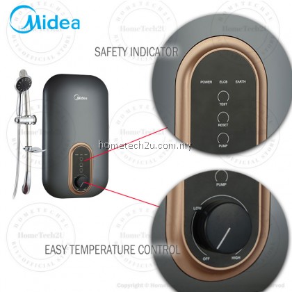 Midea Water Heater Home Shower Pump /Non-Pump Rain Shower 3800W MWH-38EU3-RS-GR MWH-38V MWH-38Q MWH-38P3