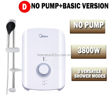 Midea Water Heater Home Shower Pump /Non-Pump Rain Shower 3800W MWH-38EU3-RS-GR MWH-38V MWH-38Q MWH-38P3