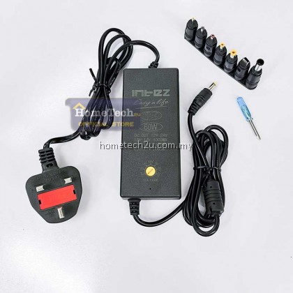 Intez Universal Power Adapter 30w-60w Voltage Adjustable Multi Ac To Dc Power Adapter 12v To 24v For Electronic, Monitor, Pos, Led TV Devices Intez Universal Power Adapter 30w-60w Voltage Adjustable Multi Ac To Dc Power Adapter 12v To 24v For Electronic, Monitor, Pos, Led TV Devices