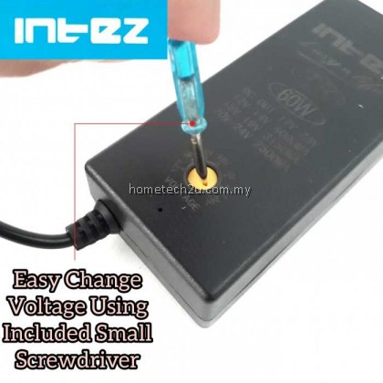 Intez Universal Power Adapter 30w-60w Voltage Adjustable Multi Ac To Dc Power Adapter 12v To 24v For Electronic, Monitor, Pos, Led TV Devices Intez Universal Power Adapter 30w-60w Voltage Adjustable Multi Ac To Dc Power Adapter 12v To 24v For Electronic, Monitor, Pos, Led TV Devices