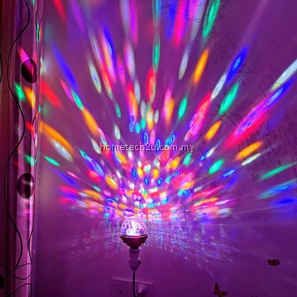 Lampu Disco Light Stage Party LED DJ Ball Indoor Сolored Dance Bulb Lamp Stage Lighting 6W Rotation Stage Laser Light