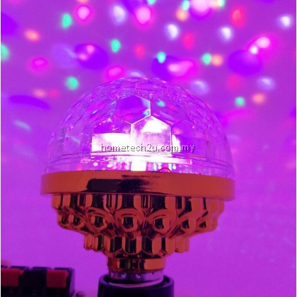 Lampu Disco Light Stage Party LED DJ Ball Indoor Сolored Dance Bulb Lamp Stage Lighting 6W Rotation Stage Laser Light
