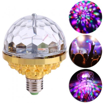 Lampu Disco Light Stage Party LED DJ Ball Indoor Сolored Dance Bulb Lamp Stage Lighting 6W Rotation Stage Laser Light