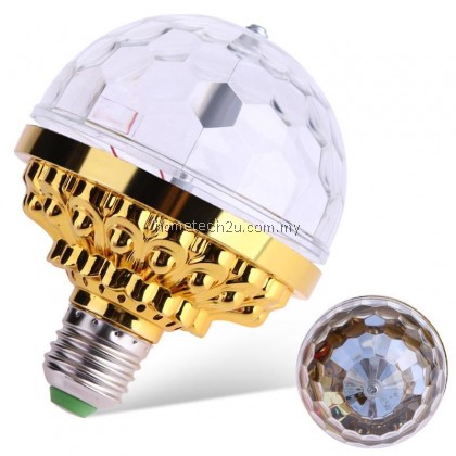 Lampu Disco Light Stage Party LED DJ Ball Indoor Сolored Dance Bulb Lamp Stage Lighting 6W Rotation Stage Laser Light