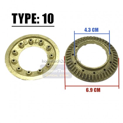 Gas Stove Burner Small Cap Burner Head Tungku Dapur Gas Glass Hob Burner Ring Spare Parts 小火盖