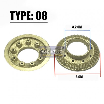 Gas Stove Burner Small Cap Burner Head Tungku Dapur Gas Glass Hob Burner Ring Spare Parts 小火盖