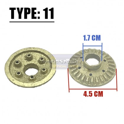 Gas Stove Burner Small Cap Burner Head Tungku Dapur Gas Glass Hob Burner Ring Spare Parts 小火盖