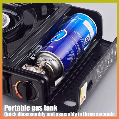Lestop Portable gas stove steamboat stove picnic stove camping stove Butane gas stove dapur kelah mini stove Dapur