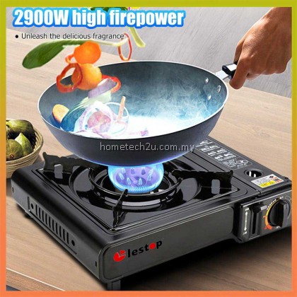 Lestop Portable gas stove steamboat stove picnic stove camping stove Butane gas stove dapur kelah mini stove Dapur