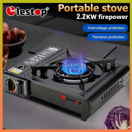 Lestop Portable gas stove steamboat stove picnic stove camping stove Butane gas stove dapur kelah mini stove Dapur