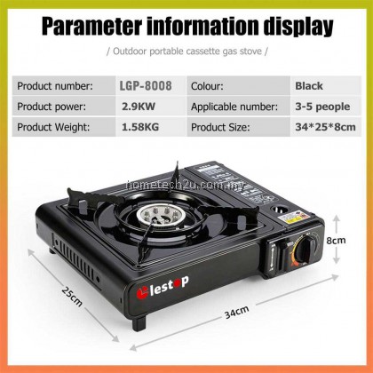 Lestop Portable gas stove steamboat stove picnic stove camping stove Butane gas stove dapur kelah mini stove Dapur