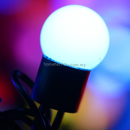 Lampu Lip Lap Liplap Raya 6M 50leds Colourful Ball RGB Led String Light Fairy Christmas Lights for Party Holiday Decoration