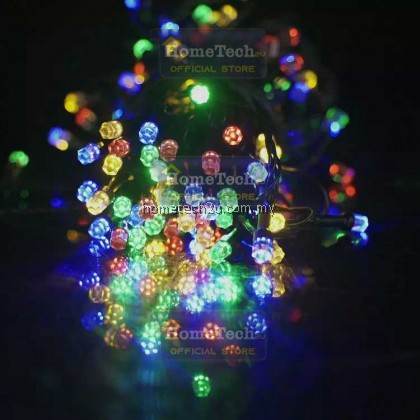 Lampu Raya Lip Lap LipLap 10M 100leds Colourful Hexagon RGB Led String Light Fairy Christmas Decoration Lights