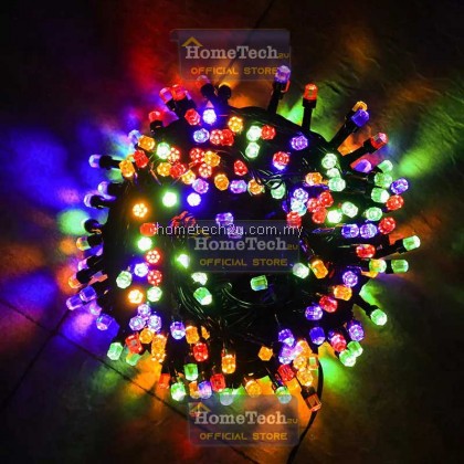 Lampu Raya Lip Lap LipLap 10M 100leds Colourful Hexagon RGB Led String Light Fairy Christmas Decoration Lights