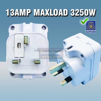Sunstar 3 Way Adapter 13A Extension Plug 3 Socket 1 to 3 Extension Socket Plak Kepala 3 Sirim Approved 