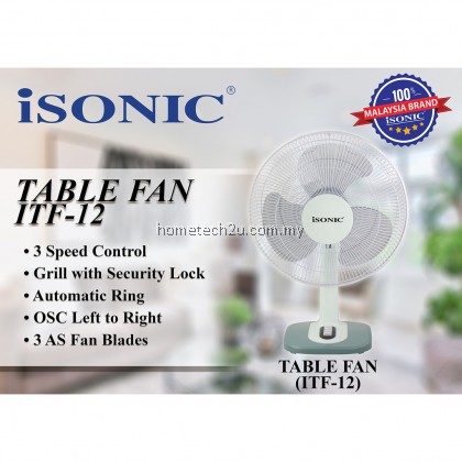 iSONIC TABLE FAN 12"/16" (LIGHT GREEN) ITF-12/ITF-16 Kipas Meja 12 Inch Desk Fan iSONIC TABLE FAN 12"/16" (LIGHT GREEN) ITF-12/ITF-16 Kipas Meja 12 Inch Desk Fan
