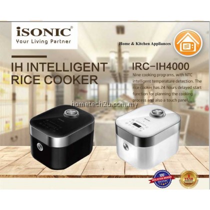 iSONIC 4L Electric IH Intelligent Heating Rice Cooker Ideal Heat Circulation IRC-IH4000
