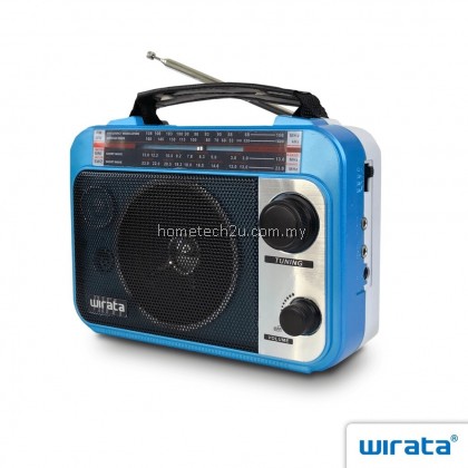 Wirata Portable Radio AUX AM/FM radio MW SW1 SW2 Travel radio with headphone jack Battery-operated(LT-Q1)