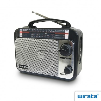 Wirata Portable Radio AUX AM/FM radio MW SW1 SW2 Travel radio with headphone jack Battery-operated(LT-Q1)