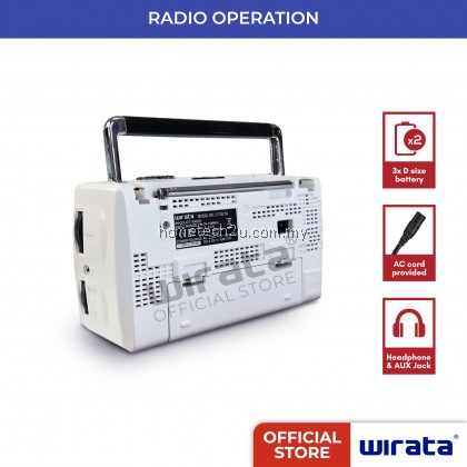 WIRATA Portable FM Radio 4 Band with USB/SD card slot (LT-D6.5U)