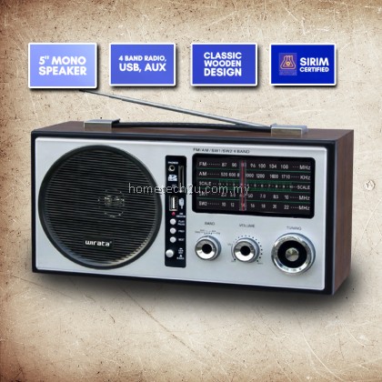 Classic Style Wooden Bluetooth Speaker Portable Retro FM Radio HiFi Quality Subwoofer Stereo Player USB TF Card