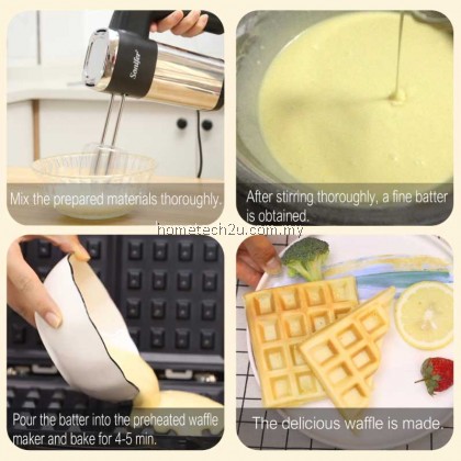 iSONIC WAFFLE WAFEL MAKER MACHINE 750W NON-STICK BREAKFAST EGG PANCAKE PEMBUAT WAFER ISM-258 华夫饼机