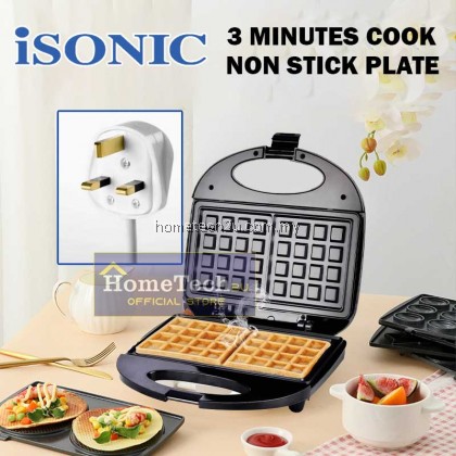 iSONIC WAFFLE WAFEL MAKER MACHINE 750W NON-STICK BREAKFAST EGG PANCAKE PEMBUAT WAFER ISM-258 华夫饼机
