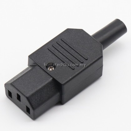 Power Cord AC Plug IEC 320 C13 C14 Female Plug Rewirable Power Connector 3pin AC Socket 10A /250V
