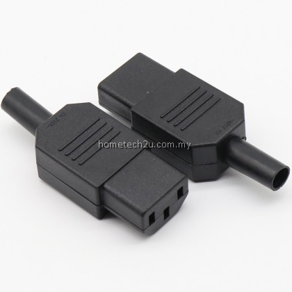 Power Cord AC Plug IEC 320 C13 C14 Female Plug Rewirable Power Connector 3pin AC Socket 10A /250V
